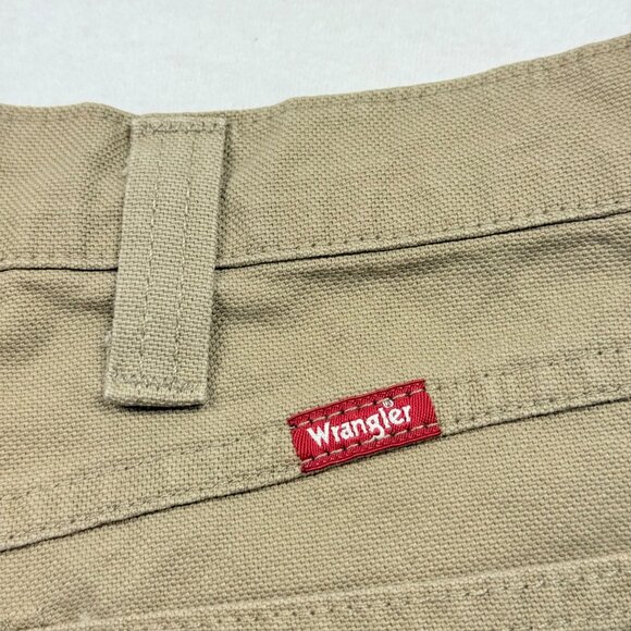 Wrangler Men's Heritage Low Stretch Relaxed Tan Carpenter Pants Size 40x30 NWT - Picture 7 of 11